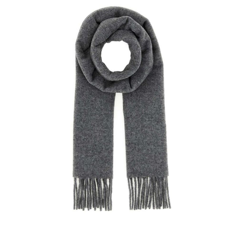 Jil Sander Men Dark Grey Wool Scarf